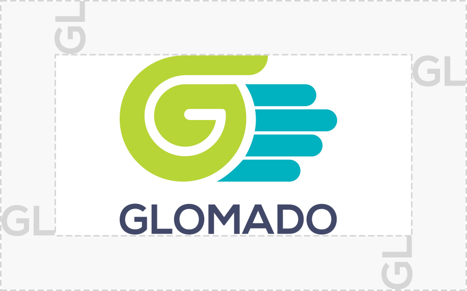 GLOMADO logo spacing