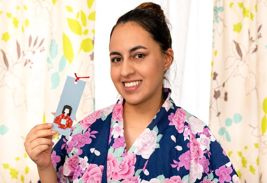 Hinamatsuri Japanese Doll Bookmark